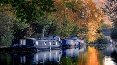 barge in autumn