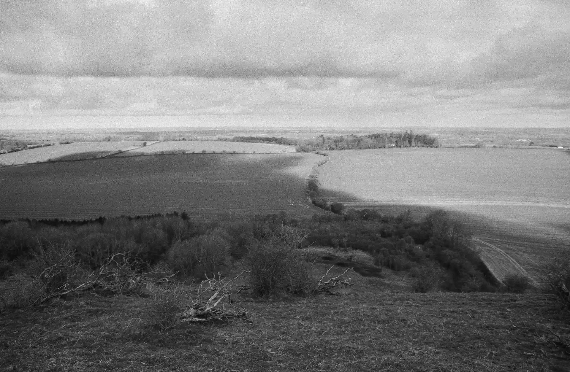 Looking North from Watership Down for my photography project.