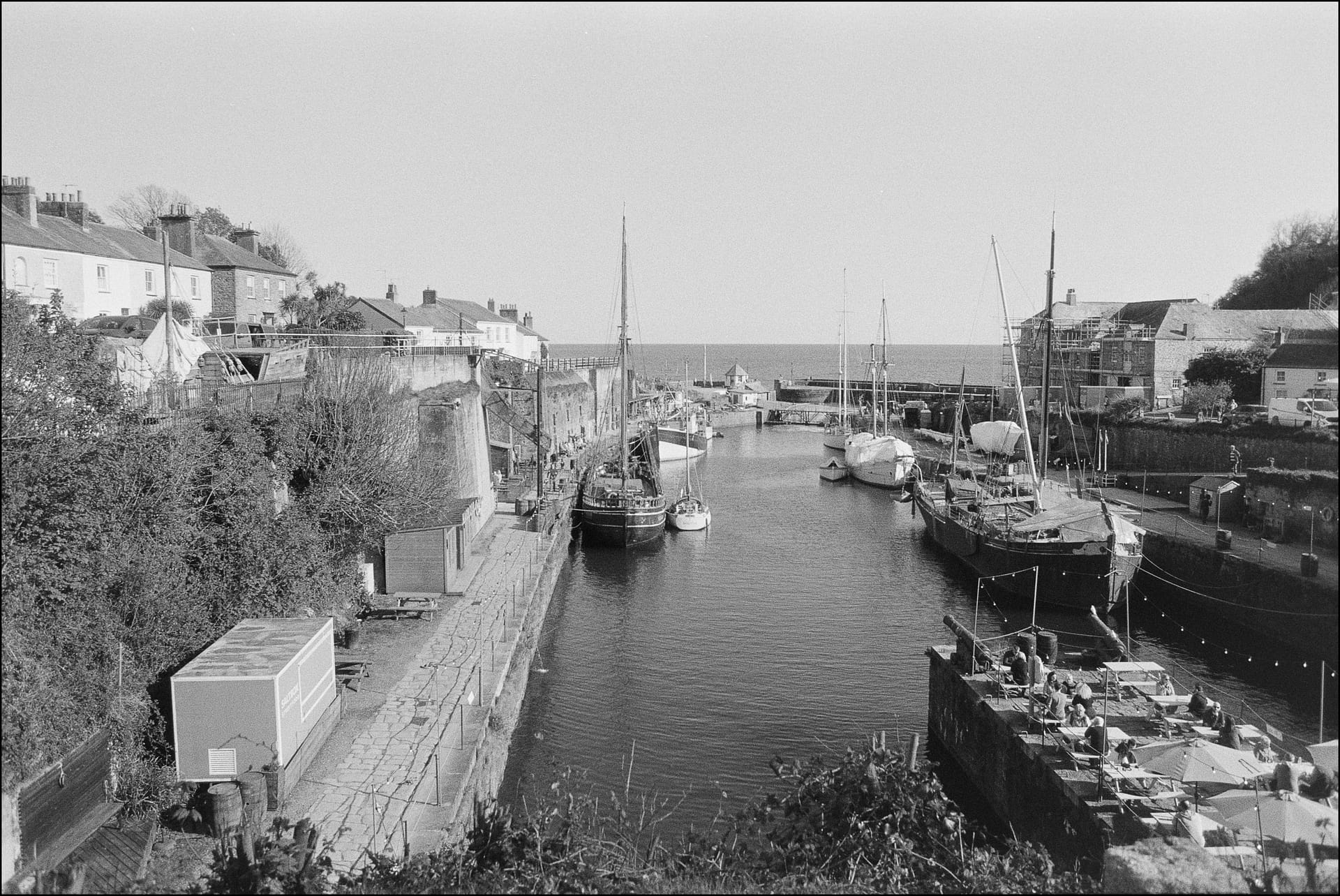Lomography Lady Grey Black and White film 400 35mm in Charlestown, Cornwall